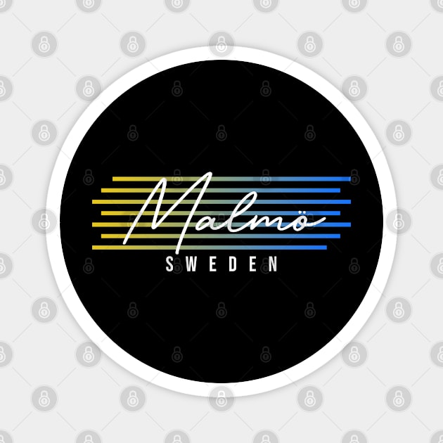 Malmö Sweden Souvenir Gift Magnet by zap